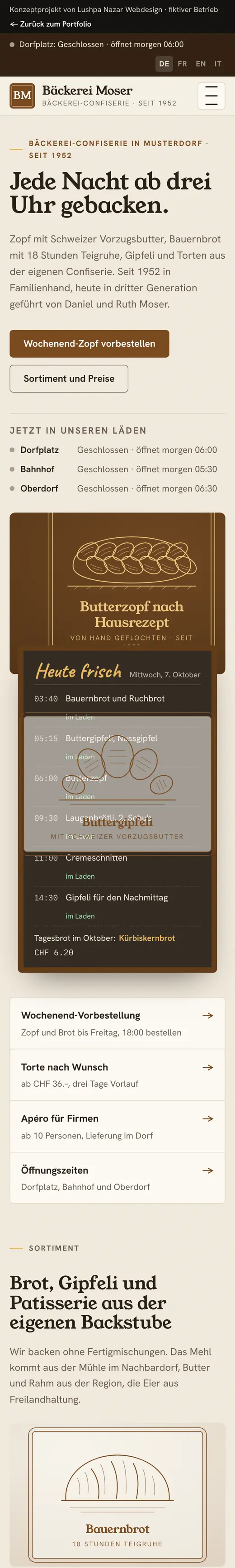Bäckerei Moser mobile