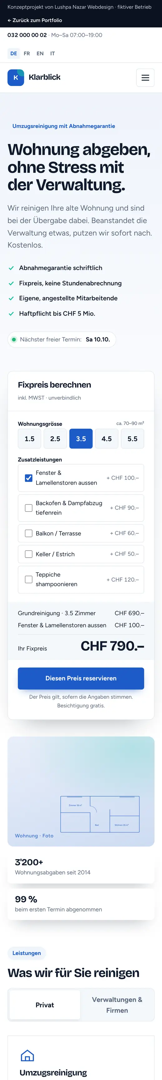 Klarblick Reinigung mobile